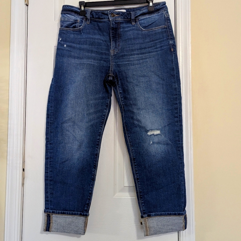 Studio Blue Ankle Boyfriend Jeans - Size 30 - Light Distressed